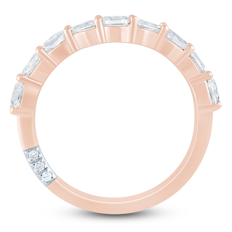 Main Image 4 of Pnina Tornai Oval-Cut & Pear-Shaped Lab-Grown Diamond Contour Anniversary Ring 1/2 ct tw 14K Rose Gold