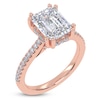 Thumbnail Image 2 of Radiant-Cut Lab-Grown Diamond Hidden Halo Engagement Ring 2-1/3 ct tw 14K Rose Gold