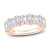 Thumbnail Image 1 of Marquise & Emerald-Cut Lab-Grown Diamond Anniversary Ring 2 ct tw 14K Rose Gold