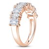 Thumbnail Image 2 of Marquise & Emerald-Cut Lab-Grown Diamond Anniversary Ring 2 ct tw 14K Rose Gold