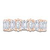 Thumbnail Image 3 of Marquise & Emerald-Cut Lab-Grown Diamond Anniversary Ring 2 ct tw 14K Rose Gold