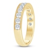 Thumbnail Image 2 of Certified Diamond Channel-Set Milgrain Anniversary Ring 1 ct tw 14K Yellow Gold