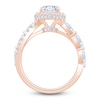 Thumbnail Image 2 of Oval-Cut Lab-Grown Diamond Halo Engagement Ring 2-5/8 ct tw 14K Rose Gold