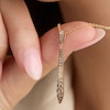 Thumbnail Image 3 of Le Vian Chocolate Ombré Diamond Elongated Bar Necklace 1/2 ct tw Diamonds 14K Honey Gold 19"