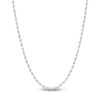 Thumbnail Image 1 of Glitter Rope Chain Necklace 2mm Semi-Solid 10K White Gold 24"