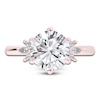 Thumbnail Image 3 of Created By Jared Studio Lab-Grown Round-Cut Diamond Floral Engagement Ring 3-1/5 ct tw 14K Rose Gold