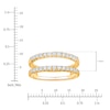 Thumbnail Image 4 of Lab-Grown Diamond Enhancer Ring 1/2 ct tw 14K Yellow Gold