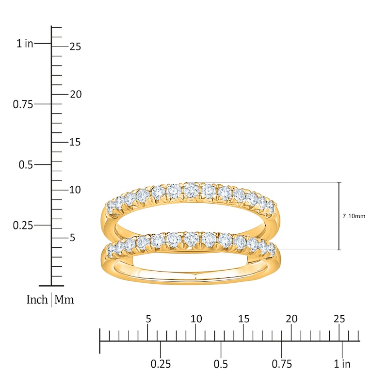 Main Image 4 of Lab-Grown Diamond Enhancer Ring 1/2 ct tw 14K Yellow Gold