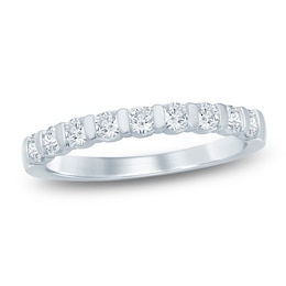 Certified Diamond Anniversary Ring 1/2 ct tw 14K White Gold