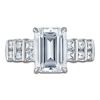 Thumbnail Image 3 of &nbsp;Vera Wang VOW Emerald-Cut Lab-Grown Diamond Engagement Ring 3-3/4 ct tw 14K White Gold