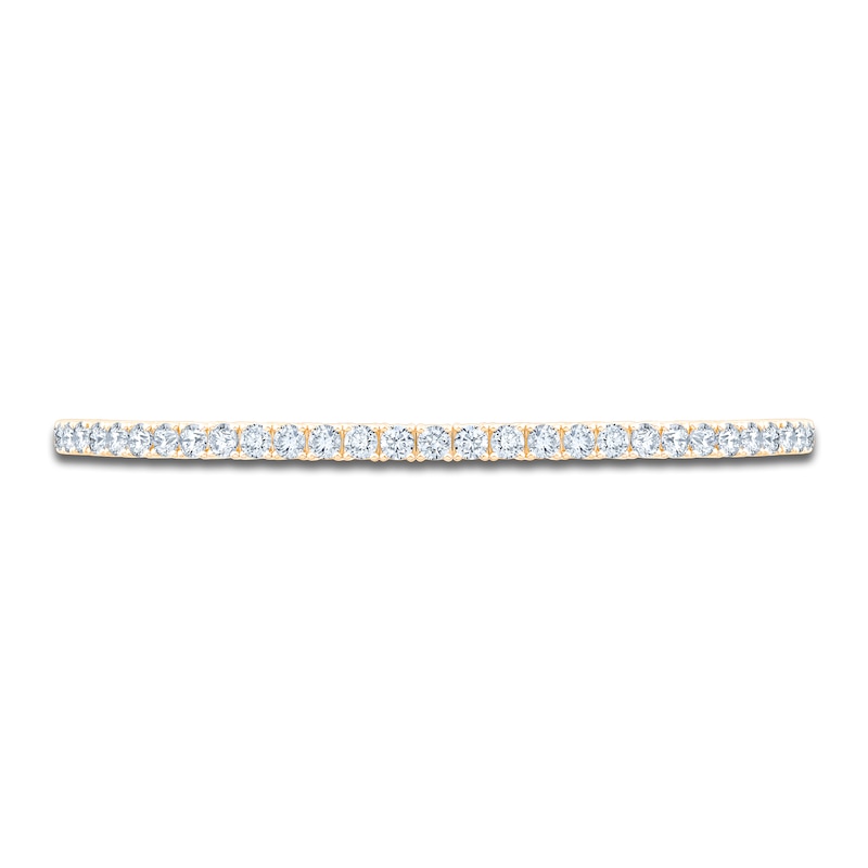 Main Image 3 of Jared Signature Lab-Grown Diamond Flex Bangle Bracelet 3 ct tw 14K Yellow Gold