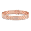 Thumbnail Image 1 of Men's Diamond Bracelet 1 ct tw Round 14K Rose Gold 8.5"