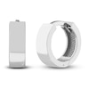 Thumbnail Image 1 of Round Huggie Earrings 14K White Gold