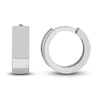 Thumbnail Image 2 of Round Huggie Earrings 14K White Gold