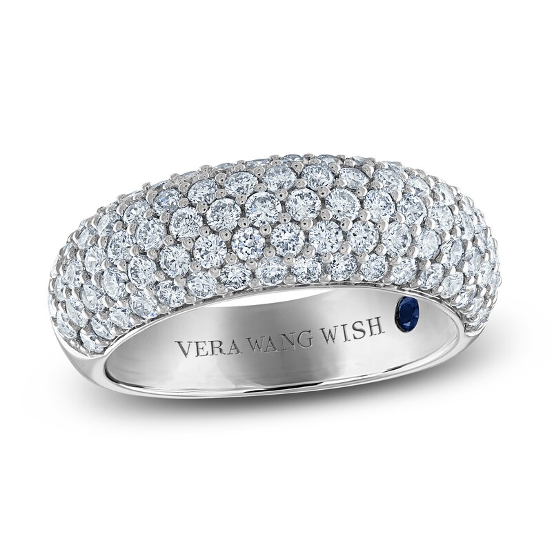 Vera Wang WISH Diamond Anniversary Ring 1-1/2 ct tw Round 18K White Gold