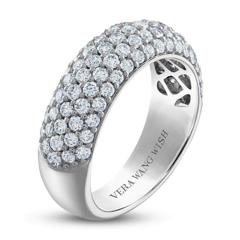 Vera Wang WISH Diamond Anniversary Ring 1-1/2 ct tw Round 18K White Gold