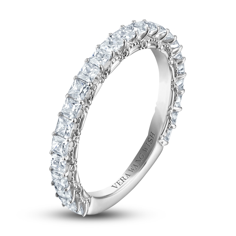 Vera Wang WISH Diamond Anniversary Ring 1 ct tw Princess 18K White Gold