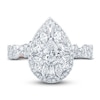 Thumbnail Image 1 of Pnina Tornai Diamond Engagement Ring 1-1/2 ct tw Pear/Marquise /Baguette/Round 14K White Gold
