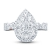 Thumbnail Image 2 of Pnina Tornai Diamond Engagement Ring 1-1/2 ct tw Pear/Marquise /Baguette/Round 14K White Gold
