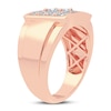 Thumbnail Image 2 of Men's Diamond Ring 1-1/2 ct tw Square-cut/Round 14K Rose Gold