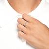 Thumbnail Image 3 of Juliette Maison Natural Garnet & Natural Amethyst Ring 10K White Gold