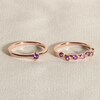 Thumbnail Image 4 of Juliette Maison Natural Garnet & Natural Amethyst Ring 10K Yellow Gold