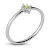 Thumbnail Image 2 of Juliette Maison Natural Peridot Starburst Ring 10K White Gold