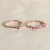 Thumbnail Image 4 of Juliette Maison Natural Peridot Starburst Ring 10K White Gold