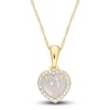 Thumbnail Image 1 of Natural White Moonstone Necklace 14K Yellow Gold