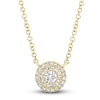 Thumbnail Image 0 of Shy Creation Diamond Pendant Necklace 1/6 ct tw Round 14K Yellow Gold 18" SC55012672