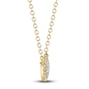 Thumbnail Image 2 of Shy Creation Diamond Pendant Necklace 1/6 ct tw Round 14K Yellow Gold 18" SC55012672
