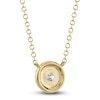 Thumbnail Image 2 of Shy Creation Diamond Pendant Necklace 1/6 ct tw Round 14K Yellow Gold 18" SC55012672