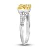 Thumbnail Image 4 of Le Vian Sunny Yellow Diamond Ring 1 ct tw Round 14K Vanilla Gold