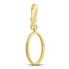 Thumbnail Image 1 of Charm'd by Lulu Frost Diamond Letter O Charm 1/10 ct tw Pavé Round 10K Yellow Gold