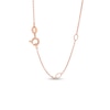 Thumbnail Image 3 of Kallati Oval-Cut Natural Morganite & Round-Cut Natural Pink Sapphire Pendant Necklace 1/6 ct tw Diamonds 14K Rose Gold 18"