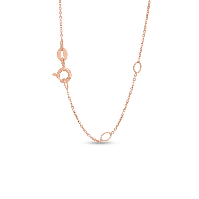 Main Image 3 of Kallati Oval-Cut Natural Morganite & Round-Cut Natural Pink Sapphire Pendant Necklace 1/6 ct tw Diamonds 14K Rose Gold 18"