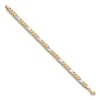 Thumbnail Image 2 of Men's High-Polish Open Hollow Link Chain Bracelet 14K Two-Tone Gold 8"