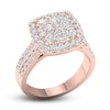 Thumbnail Image 2 of Diamond Cushion Engagement Ring 1-1/2 ct tw Round 14K Rose Gold