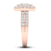 Thumbnail Image 3 of Diamond Cushion Engagement Ring 1-1/2 ct tw Round 14K Rose Gold