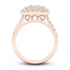 Thumbnail Image 4 of Diamond Cushion Engagement Ring 1-1/2 ct tw Round 14K Rose Gold