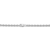 Thumbnail Image 2 of Solid Glitter Rope Necklace 14K White Gold 20" 2.4mm