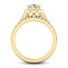 Thumbnail Image 2 of Diamond Halo Bridal Set 2 ct tw Round 14K Yellow Gold