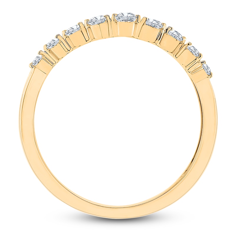 Main Image 4 of Diamond Stackable Anniversary Band 1/4 ct tw Round 14K Yellow Gold
