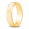 Thumbnail Image 2 of Men's Textured Wedding Band 14K Yellow Gold 6.0mm