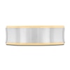Thumbnail Image 3 of Men's High-Polish Wedding Band 14K Two-Tone Gold 7.0mm