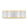 Thumbnail Image 2 of Men's High-Polish Wedding Band 14K Two-Tone Gold 7.0mm