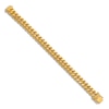 Thumbnail Image 2 of Men's High-Polish Curb Chain Bracelet 24K Yellow Gold 8.5" 12.0mm