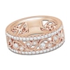Thumbnail Image 1 of Kirk Kara Round Diamond 1/2 ct tw Wide Lace Wedding Band 18K Rose Gold