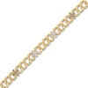 Thumbnail Image 3 of 1933 by Esquire Men's Diamond X-Link Bracelet 1/2 ct tw 14K Yellow Gold-Plated Sterling Silver 8.5"