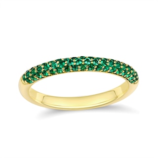 Stackable Birthstone Multi-Row Band Ring (1 Stone)